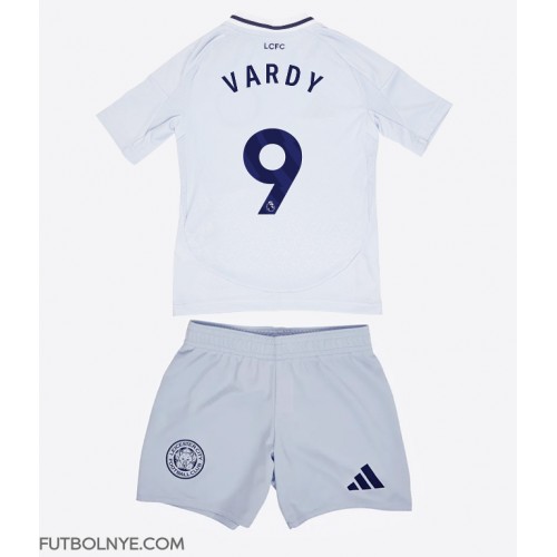 Camiseta Leicester City Jamie Vardy #9 Tercera Equipación para niños 2024-25 manga corta (+ pantalones cortos)